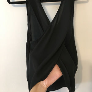 Black Criss Cross/Backless Top (Small)
